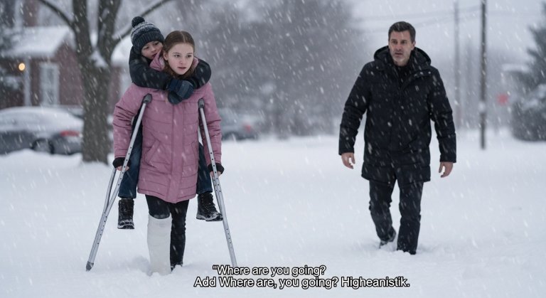 I Was Driving My $200,000 Car Through The Ghetto When I Saw A Girl With A Broken Leg Dragging Her Baby Brother Through The Snow… What Happened Next Broke Me.