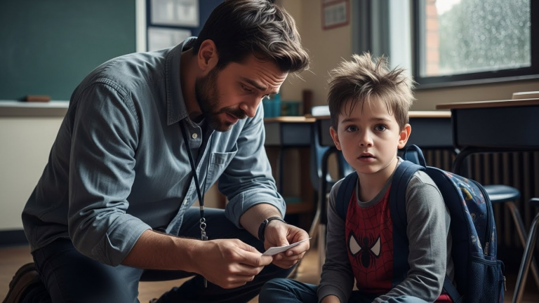 I Thought He Was Just A Shy Kid Until He Slipped Me A Crumpled Note During Recess. The 6 Words Scrawled Inside Didn’t Just Break My Heart—They Stopped It Cold. Now I’m On My Knees In The Hallway, Praying I’m Not Too Late To Save Him From The Monster Living In His House.