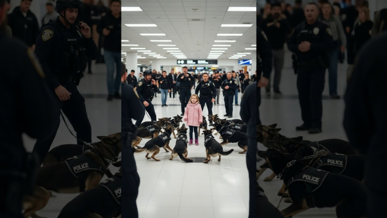 14 Police Dogs Surrounded My Daughter at The Airport. I Screamed for Them to Stop, But When The Lead Dog Pinned Her Down, The Truth Broke Me.