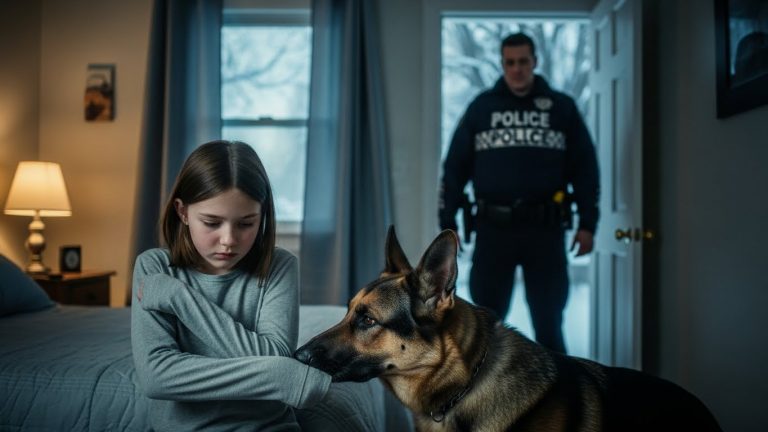 He Thought His Daughter Was Just Quiet After Her Mom Died. But When His German Shepherd Refused to Leave Her Room, He Realized the “Silence” Was Actually a Scream for Help—And the Monster Was Living Under His Own Roof.