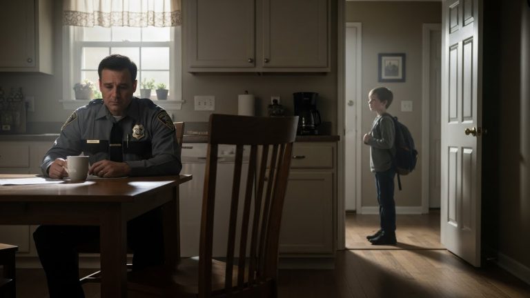 THE BULLY SMASHED HIS DEAD MOM’S PHOTO. HE DIDN’T KNOW WHO HIS FATHER WAS UNTIL THE CRUISER PULLED UP.