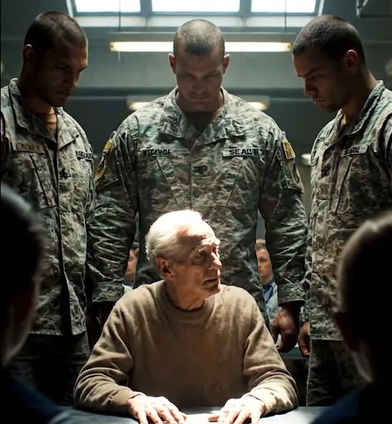 A cocky Navy SEAL decided to humiliate a silent 89-year-old man eating soup alone in the mess hall, mocking his trembling hands and ‘fake’ medals. He thought it was funny—until the Base Commander kicked down the doors, a General fell to his knees, and the entire room froze in terror as they realized exactly who the ‘frail’ old man really was.