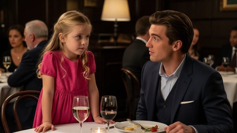 I Was Ready To Flip The Table And Storm Out Of The Restaurant After My Blind Date Left Me Hanging For 45 Minutes, But Then A Tiny Girl In A Pink Dress Walked Up To Me Alone And Whispered Six Words That Froze The Blood In My Veins And Changed My Entire Life Forever.