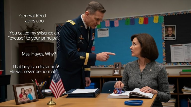 The Day My Blind Son Was Mocked by a Teacher—And I Walked In, Not as a Mother, But as a Four-Star General Ready for Court-Martial.