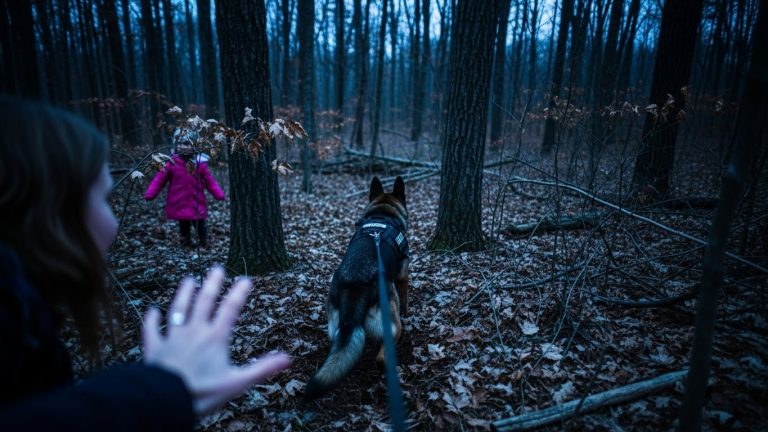 My Little Girl Was Gone For Six Hours In The Freezing Woods, And Just As I Fell To My Knees To Scream At God, A Low Growl Cut Through The Darkness—I Thought The Man Who Took Her Was Coming Back To Finish Me Off, But Then A Wet Nose Nudged My Hand And Led Me To The Only Thing That Mattered.
