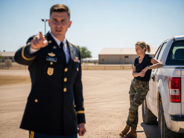 They Ordered Her To Remove Her Uniform for “Stolen Valor”—But When She Took Off The Jacket, The Lieutenant Saw The One Tattoo That Made Him Freeze In Terror.