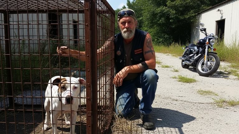 MY NEIGHBORS CALLED ME A THUG FOR YEARS BECAUSE OF MY TATTOOS AND THE ROAR OF MY HARLEY, BUT WHEN I HEARD THAT DESPERATE WHIMPER FROM THE ABANDONED MILL
