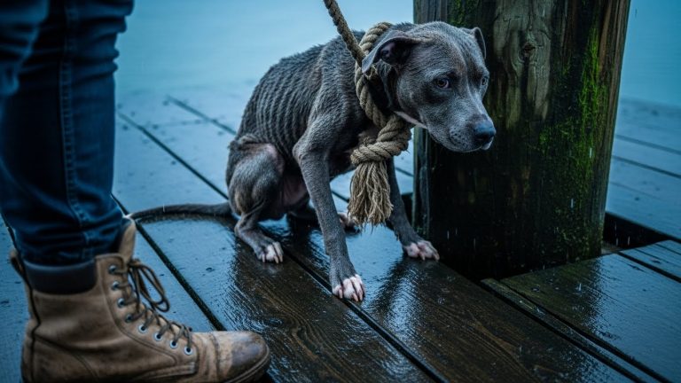 I was trained by the Navy to never leave a man behind, but when I found him tied to a rusted pier in the middle of a Nor’easter, the world told me he was just “property” not worth saving.