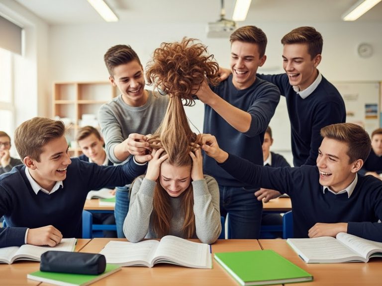 The Day They Took Her Fake Wig: Five Bullies Thought They Could Break My Girl, But They Didn’t Know Her Dad Was a Marine.
