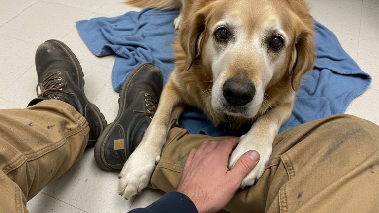 Ten years ago, I pulled a shivering, half-frozen stray from a ditch in the middle of an Ohio blizzard. Everyone told me to let him go, but Cooper chose me. Today, I had to do the hardest thing a man can do. As the vet dimmed the lights, Cooper looked at me one last time.