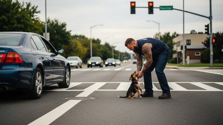 The Sound That Stopped a City: When a Biker Risked Everything for a Cry in the Rain