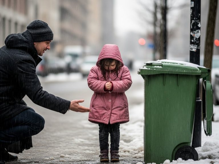 I Caught A “Thief” Digging Through My Dumpster At Midnight On Christmas Eve, But When I Saw Her Face, I Dropped My Flashlight In Horror—What I Found In Her Pocket Changed My Life Forever.