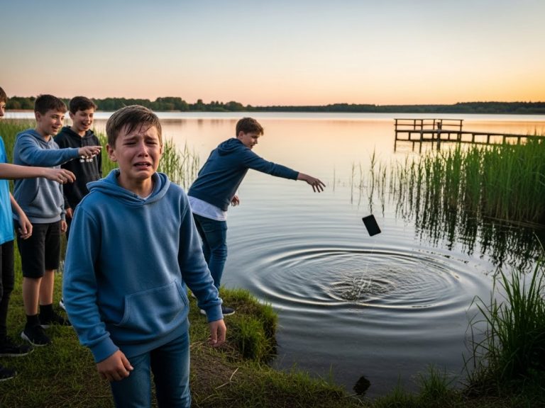 BULLIES DROWNED MY MOTHER’S LAST VOICEMAIL. MY ESTRANGED BILLIONAIRE FATHER MADE THEM JUMP IN TO GET IT.
