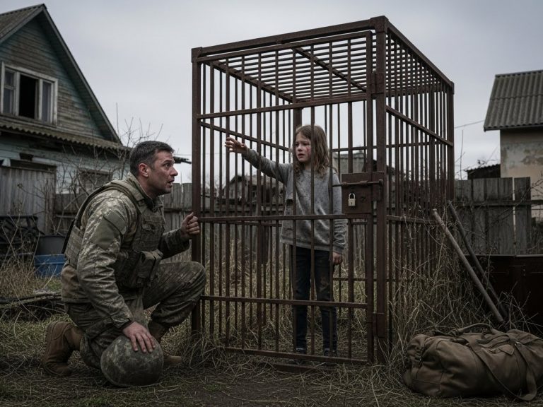 He Came Home From War to Surprise His Daughter. He Found Her Locked in a Cage in the Backyard.