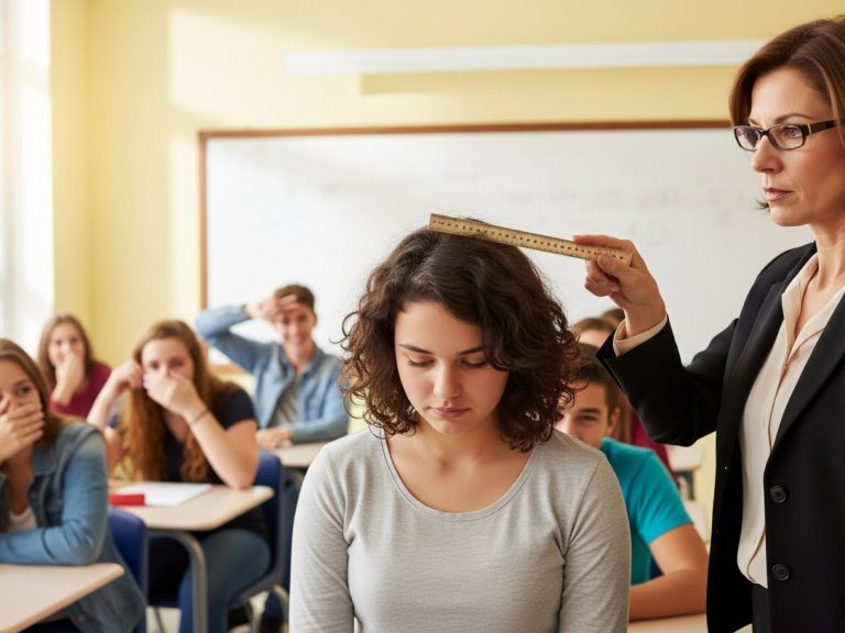 My Teacher Mocked My Dad’s Accent And Allowed The Class To Bully Me For My Hair. She Didn’t Know He Was A Highly Decorated Officer. When He Walked Into The Classroom In Full Dress Uniform, The Silence Was Deafening.