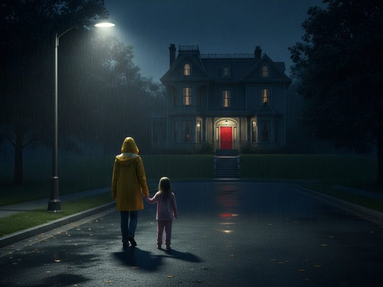A Little Girl Knocked On My Door Asking For A Place To Hide. When I Followed Her Home To See Why She Couldn’t Go Inside, I Found The Door Locked From The Inside—And A Nightmare Waiting Behind It.
