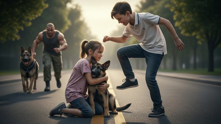 He Laughed As He Kicked A Starving Puppy, Until A Navy SEAL And His War Dog Decided To Teach Him A Lesson He Would Never Forget