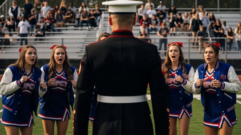 They thought they could break her while she was alone, forcing her to her knees on the 50-yard line, but they didn’t know her Marine brother was watching from the shadows.