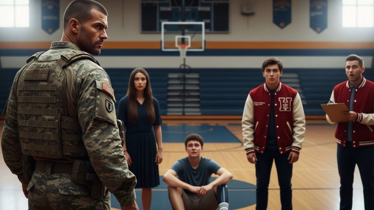 They Thought My Metal Leg Was A Joke Until My Green Beret Dad Walked Into The Gym.