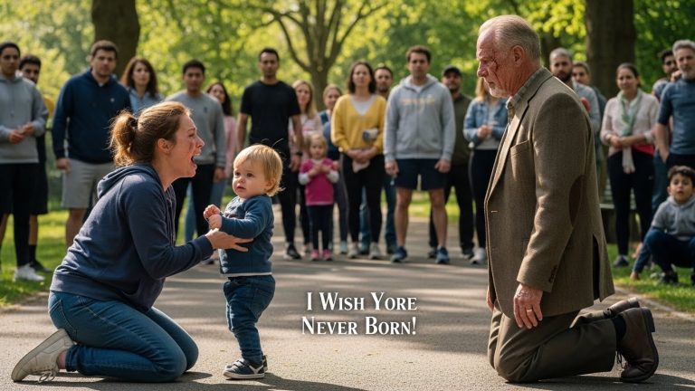 Everyone Watched the Mother Scream at Her Toddler, But When a Scarred Veteran Dropped His Cane, The Whole Park Held Its Breath.