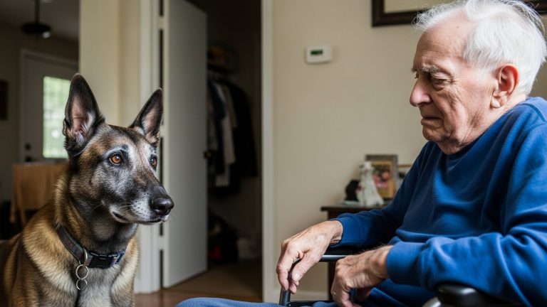 MY SON DIED THREE YEARS AGO, LEAVING ME PARALYZED AND BROKEN. TODAY, HIS RETIRED SERVICE DOG LIMPED INTO MY ROOM CARRYING A SECRET HE REFUSED TO LET GO OF—AND FOR THE FIRST TIME IN YEARS, MY FROZEN HANDS FINALLY MOVED.