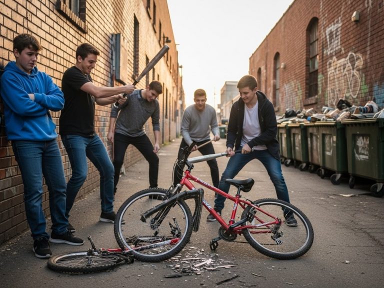 They Smashed My Son’s Vintage Bike And Laughed While He Bled. They Didn’t Know 20 Of His “Uncles” Were Waiting Just Around The Corner.