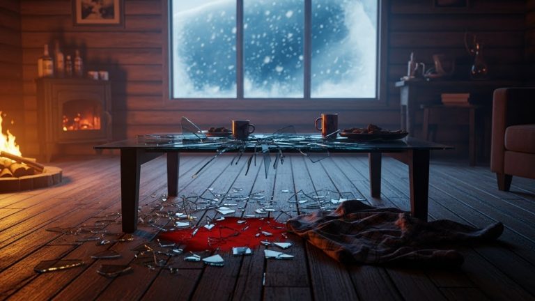 THE GLASS TRAP: I ACCIDENTALLY THREW MY SON THROUGH A PLATE GLASS TABLE IN A BLIZZARD, AND THE POWER JUST WENT OUT.