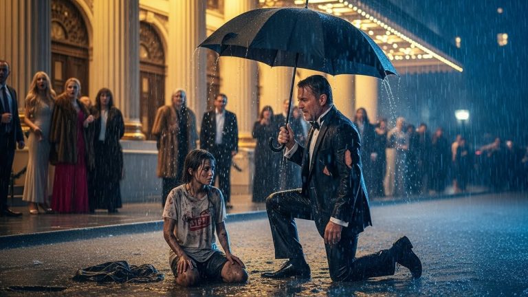 The Billionaire Ruined His $10,000 Suit to Shield a Homeless Girl. The Reason Made the Entire City Cry.