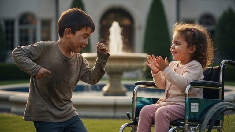 I CAUGHT A HOMELESS BOY IN MY GARDEN WITH MY PARALYZED DAUGHTER. I REACHED FOR MY SECURITY RADIO, BUT WHAT HAPPENED IN THE NEXT 60 SECONDS BROKE ME.