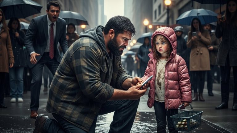 I Watched A Shop Owner Kick A 6-Year-Old’s Candy Basket Into The Mud—So I Bought Her Entire Inventory And Handed Her A Paper That Made Him Freeze In Fear.