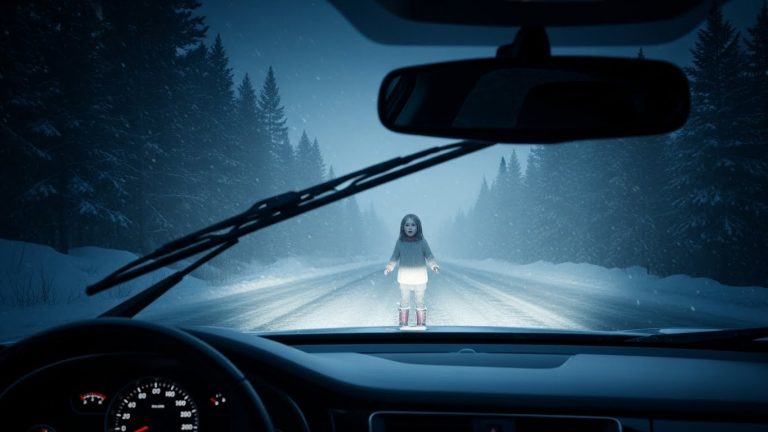 I Almost Killed a Child on a Frozen Highway. When She Told Me Why She Was Alone in the Woods, I Abandoned My Billion-Dollar Company to Save a Stranger.