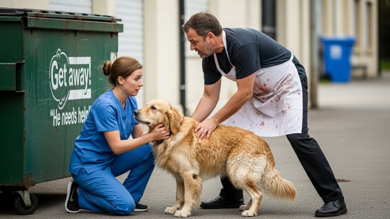 HEARTLESS! GOLDEN RETRIEVER DUMPED IN TRASH COMPACTOR WITH MOUTH TAPED SHUT! WITNESS RISKED EVERYTHING! ARE YOU READY TO CRY?!