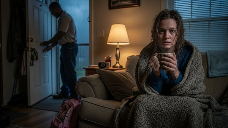 Poor Single Dad Let a Shivering Stranger Sleep on His Couch During a Storm—He woke up to Find Black SUVs Surrounding His House and Realized She Wasn’t Just “Homeless”…