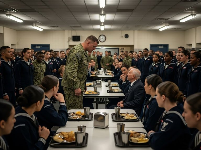 He Mocked The Fragile Old Man Eating Alone In The Mess Hall, Demanding To See His Rank. But When The 3-Star Admiral Walked In And Saluted The Civilian, The Entire Base Froze As The Terrifying Truth About The “Ghost of Luzon” Was Finally Revealed.