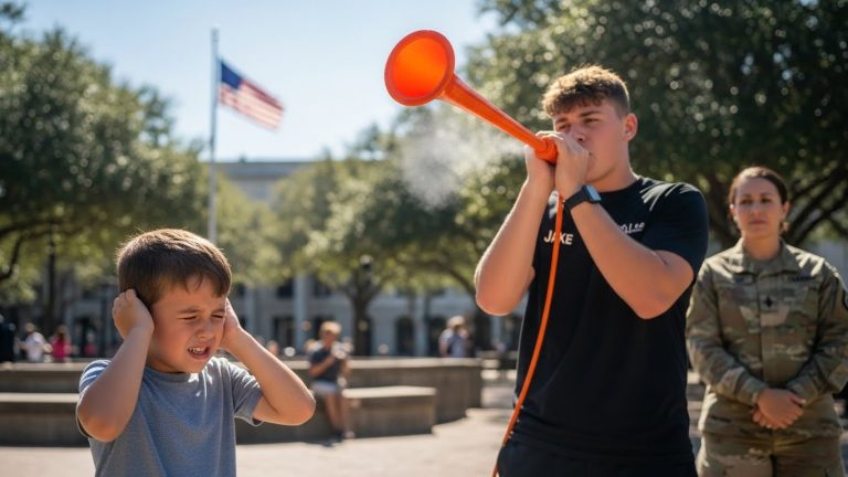 I Watched Three Teenagers Nearly Destroy My Son’s Hearing with an Air Horn, Thinking It Was a Viral Joke. Then, a Mother in a Military Uniform Stepped Out of the Crowd and Did Something That Shut Them Down Forever. This Is How I Fought for My Son’s Silence.