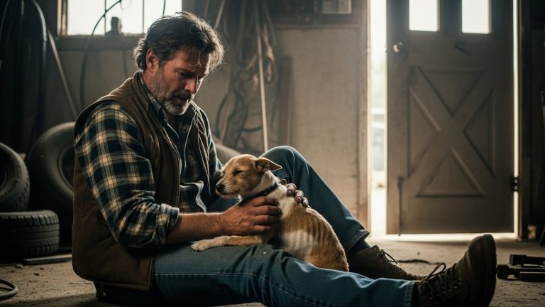 He Thought the Abandoned Garage Was Empty until a Whimper Stopped Him Cold—What He Found Inside Was Waiting to Die Alone, but When He Broke the Lock, the Creature Didn’t Run Away… Instead, It Did Something That Broke a Grown Man in Half.