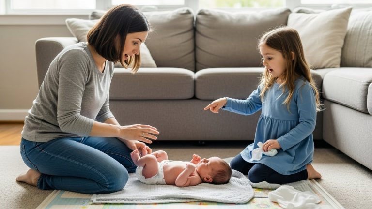 My 6-Year-Old Pointed At My Newborn Niece’s Stomach During A Diaper Change And Asked A Question That Made My Blood Freeze In My Veins—I Was Not Prepared For The Truth About My Sister.