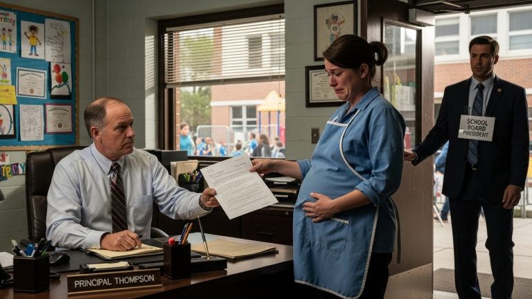 I Fired The Pregnant Lunch Lady For Giving Leftovers To A Starving Student—I Didn’t Know Her Husband Was The Man About To Destroy My Career