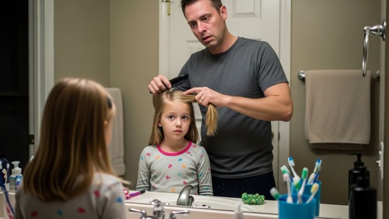My Husband Found A Strange Patterned Bruise Hidden Under Our Daughter’s Hair. When We Asked Her About It, A Stranger Knocked On Our Door.
