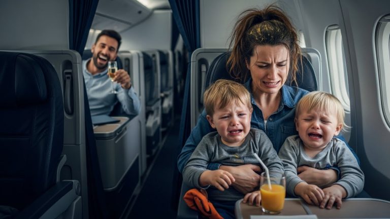 I Stood At The Gate Holding Two Crying Babies While My Husband Walked Away Into First Class With A Smug Wave—He Didn’t Know That His Father Was About To Serve Him The Coldest Plate Of Karma Imaginable.