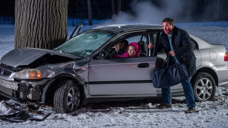 They Looked Me Dead in the Eye, Dropped Their Daughter’s Hand, and Ran Into the Freezing Woods—I’m Still Shaking From What I Found In The Back Seat.