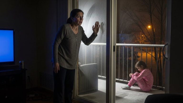 My Husband Locked My 6-Year-Old On The Frozen Balcony For “Laughing Too Loud” While He Drank—And I Was Too Terrified To Move Until I Saw Her Lips Turn Blue.