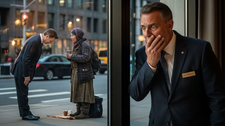 I was kicked out of a 5-star restaurant for begging for bread. I stood in the rain, humiliated, until a billionaire pulled up in a Rolls Royce and bowed at my feet. The manager who rejected me turned pale when he realized who I actually was.
