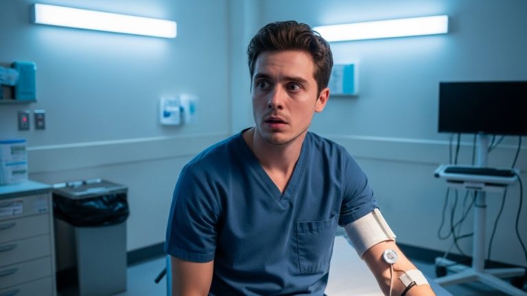 I went in for a routine drug test to get my dream job, but when the doctor saw my blood results, he didn’t check my pulse—he silently triggered the alarm and locked me in the room.