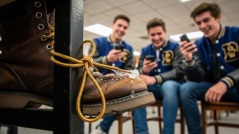 The Teacher Knelt: How a Veteran Saved a Boy’s Dignity Without Saying a Word