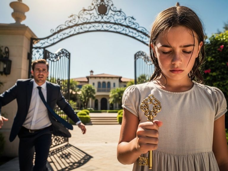 A Homeless Girl Stood Outside My Mansion For 7 Hours. When I Finally Let Her In, She Handed Me a Key That Unlocked a Secret I Buried 12 Years Ago.