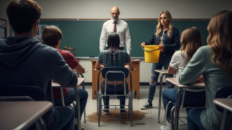 I Was Humiliated in Class, But When My Teacher Walked In, He Locked the Door and Destroyed the Bullies Without Saying a Single Word.