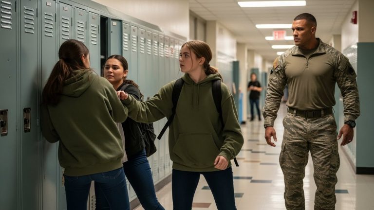 They Thought My Daughter Was an Easy Target. They Forgot I Taught Her Self-Defense in a War Zone. Watch the Moment My Ranger Father, Just Back from Deployment, Walked Into the Hallway and Delivered a ‘Lecture’ That Shut Down the Entire School Board.