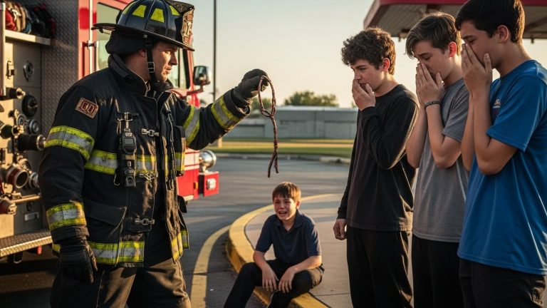 HE MOCKED THE ORPHAN’S BRACELET—UNTIL THE FIREFIGHTER BROTHER REVEALED THE TRAGIC SECRET HIDDEN IN THE ASHES