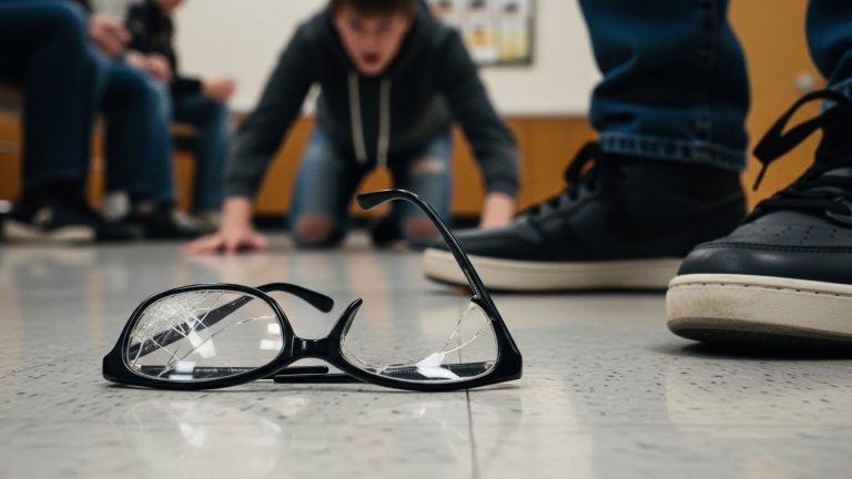 He Smashed The Poor Boy’s Glasses, Unaware The Principal Was A Marine Who Knew The Father’s Secret.